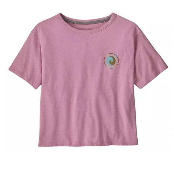 Patagonia Women's M Medium Unity Fitz Easy-Cut Responsibili-Tee T-Shirt Pink NWT - Picture 6 of 10